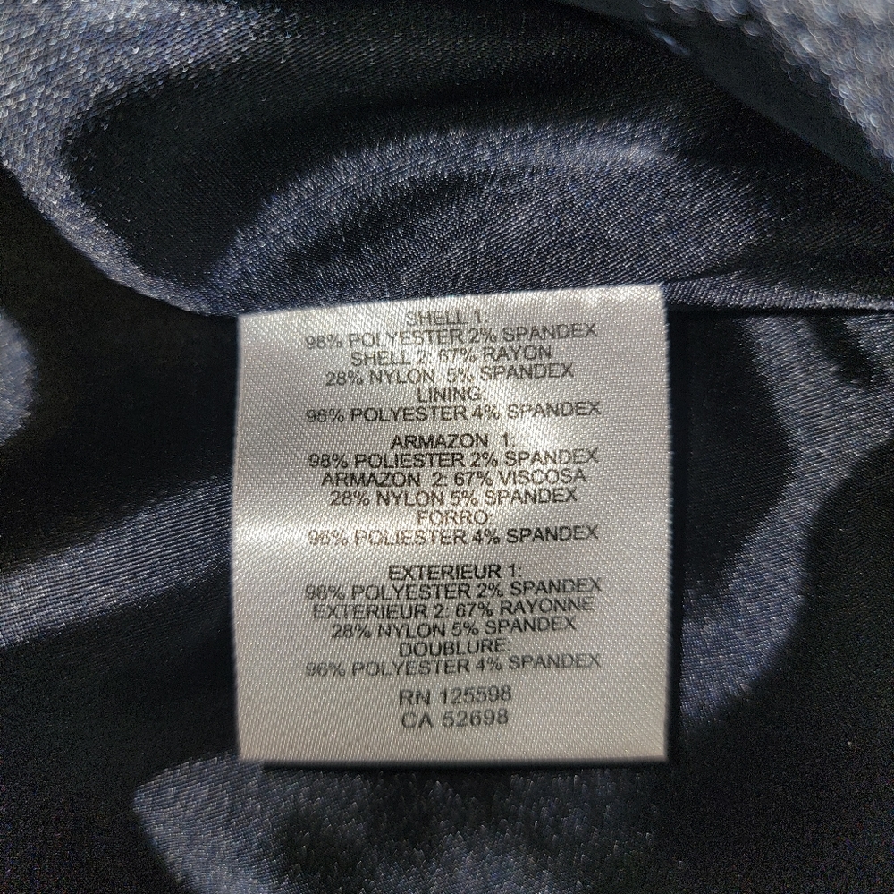 Ellen Tracy Navy and White Pencil Skirt